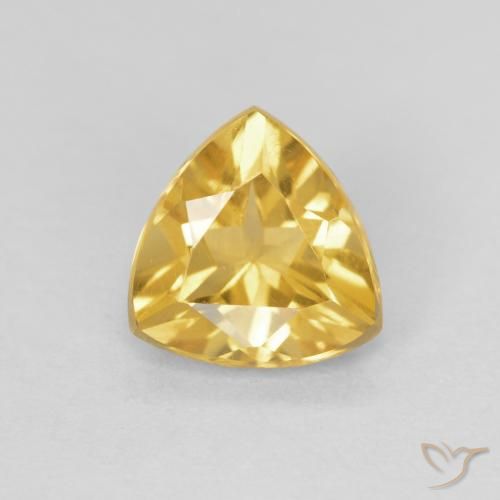 0.88ct Naturale Dorato Citrino, Taglio trillion, VVS-VS