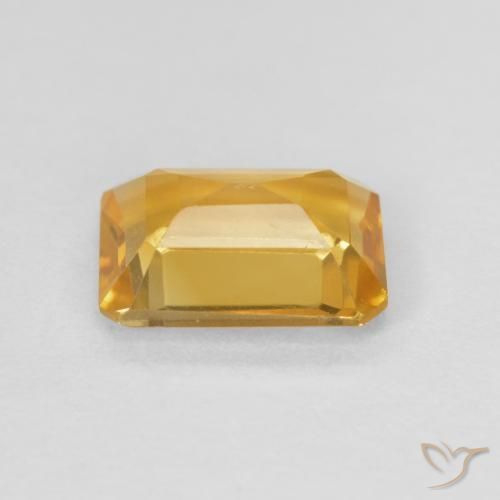 Citrino Dorato naturale da 1.25 ct, Ottagonale / Taglio smeraldo, VVS-VS
