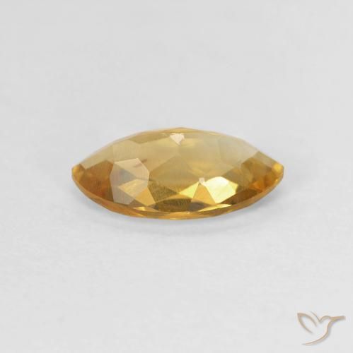 Citrino Medium Light-Golden naturale da 0.87 ct, Taglio marquise, VVS-VS