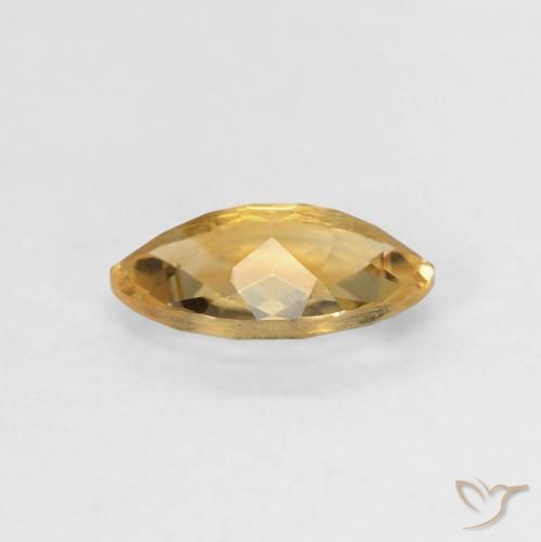 Citrino Arancio dorato naturale da 0.89 ct, Taglio marquise, VVS-VS