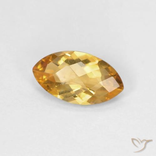Citrino Medium Light-Golden naturale da 0.78 ct, Taglio marquise, VVS-VS