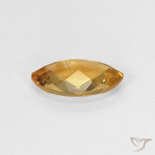 Citrino Medium Light-Golden naturale da 0.78 ct, Taglio marquise, VVS-VS