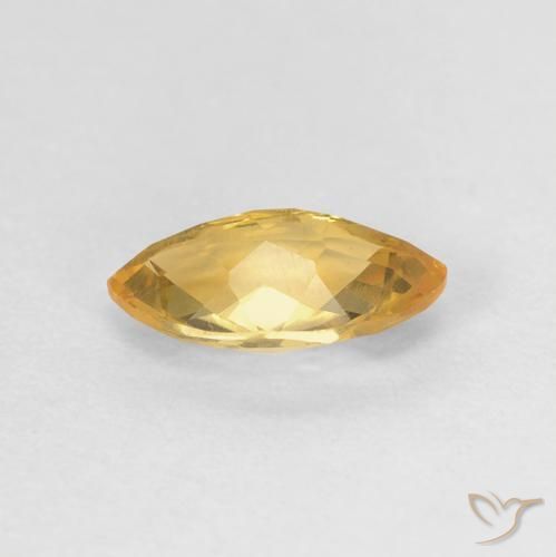 Citrino Medium Light-Golden naturale da 0.90 ct, Taglio marquise, VVS-VS
