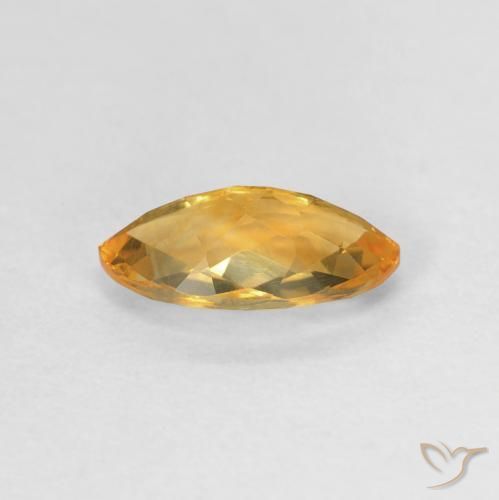 Citrino Medium Light-Golden naturale da 0.89 ct, Taglio marquise, VVS-VS