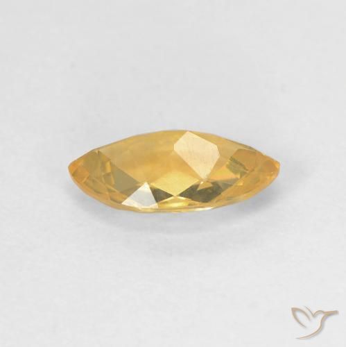 Citrino Arancio Medio naturale da 0.85 ct, Taglio marquise, VVS-VS