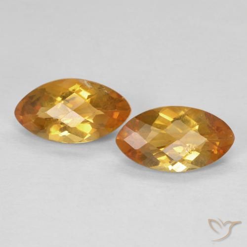 1.80ctw Naturale Arancio intenso-OroG Citrino, Taglio marquise, VS