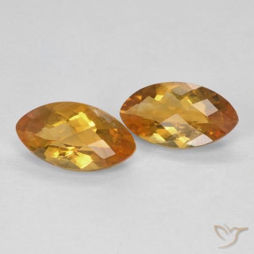 Gemme di Citrino Arancio intenso-OroG naturale da 1.80 ct, Taglio marquise, VS
