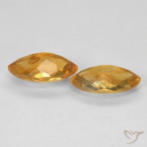 Gemme di Citrino Arancio intenso-OroG naturale da 1.80 ct, Taglio marquise, VS