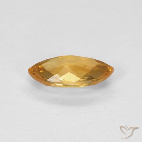 Citrino Medium Light Orange-Gold naturale da 0.81 ct, Taglio marquise, VS