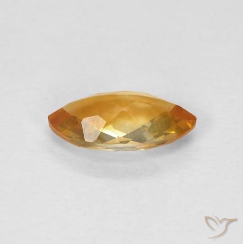 Citrino Arancio intenso-OroG naturale da 0.85 ct, Taglio marquise, VS