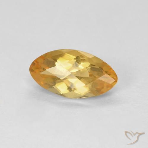Citrino Arancio-Oro naturale da 0.92 ct, Taglio marquise, VS