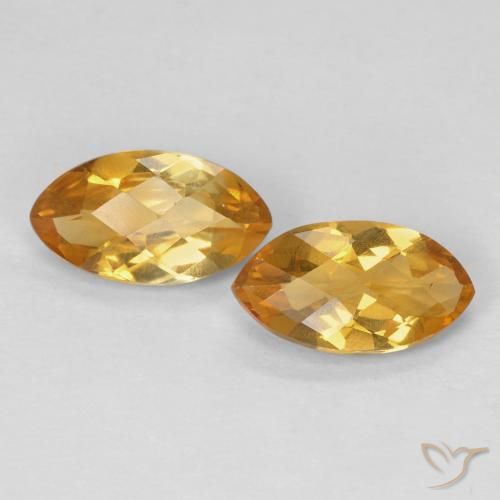 1.65ctw Naturale Arancio-Oro Citrino, Taglio marquise, VS