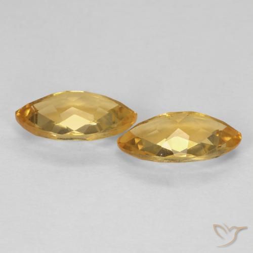 Gemme di Citrino Dorato naturale da 1.69 ct, Taglio marquise, VS