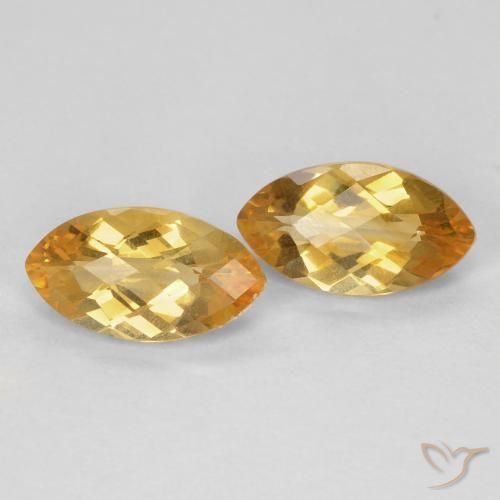 Gemme di Citrino Medium Light Orange-Gold naturale da 1.80 ct, Taglio marquise, VS