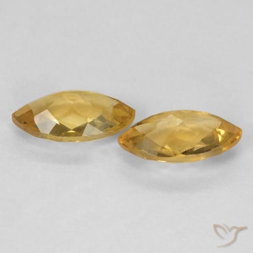 Gemme di Citrino Dorato naturale da 1.82 ct, Taglio marquise, VS