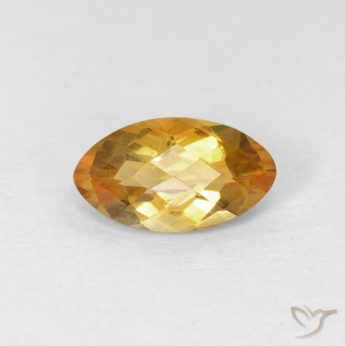 0.92ct Naturale Arancio dorato Citrino, Taglio marquise, VVS-VS