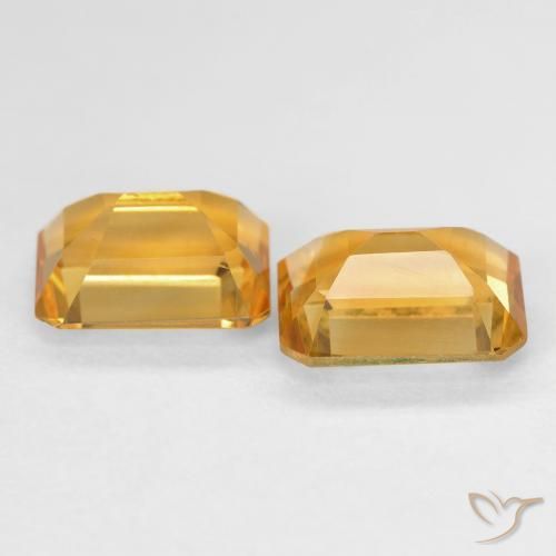 Gemme di Citrino Arancio-Oro naturale da 2.96 ct, Ottagonale / Taglio smeraldo, VVS