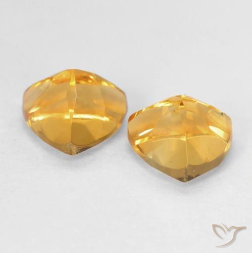 Gemme di Citrino Arancio-Oro naturale da 1.60 ct, Taglio trillion, VVS-VS