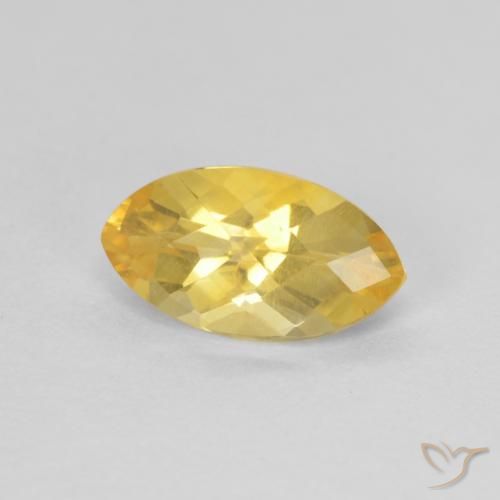 1.00ct Naturale Arancio dorato Citrino, Taglio marquise, VS