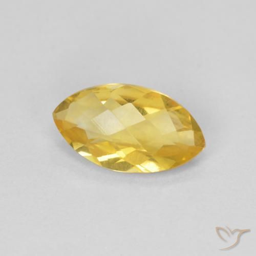 Citrino Arancio dorato naturale da 0.81 ct, Taglio marquise, VS