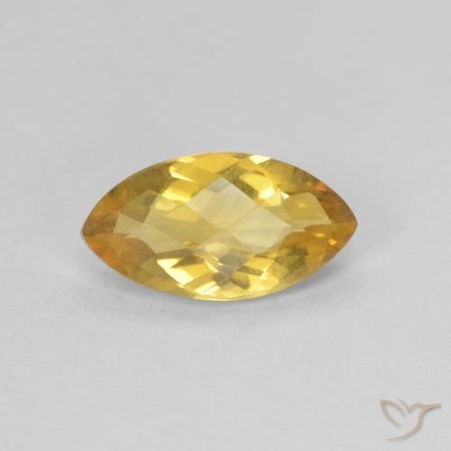 0.81ct Naturale Oro medio Citrino, Taglio marquise, VVS-VS