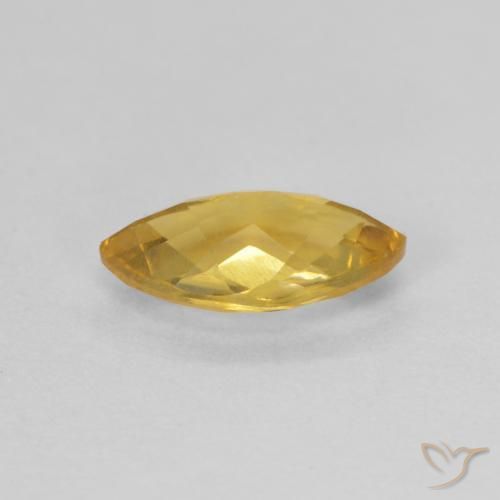 Citrino Oro medio naturale da 0.81 ct, Taglio marquise, VVS-VS
