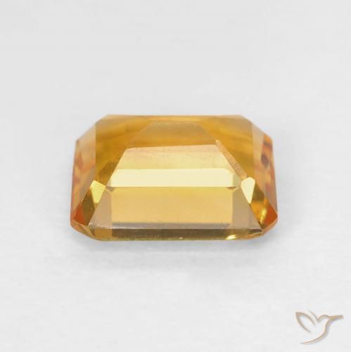 Citrino Arancione-Oro medio naturale da 1.42 ct, Ottagonale / Taglio smeraldo, VVS