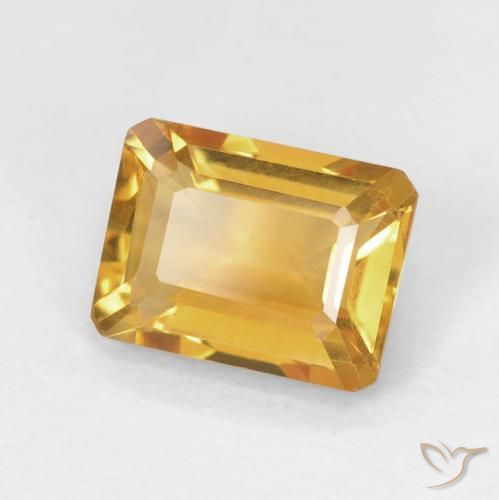 Citrino Arancio-Oro naturale da 1.56 ct, Ottagonale / Taglio smeraldo, VVS