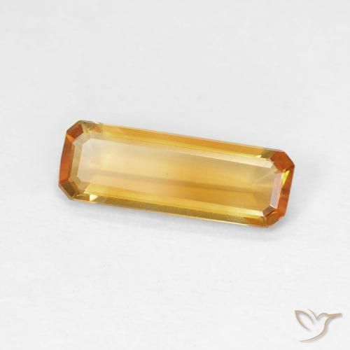 Citrino Arancio Medio naturale da 1.11 ct, Ottagonale / Taglio smeraldo, VVS