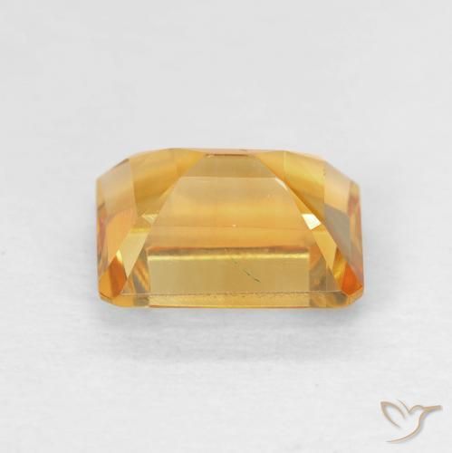 Citrino Medium Light Orange-Gold naturale da 1.62 ct, Ottagonale / Taglio smeraldo, VVS