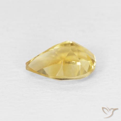 Citrino Dorato naturale da 0.66 ct, Forma a pera, VVS