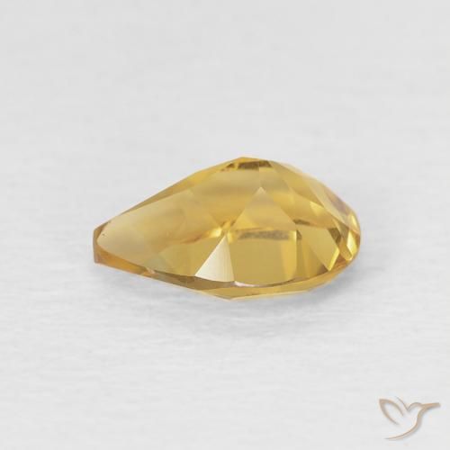 Citrino Oro naturale da 0.66 ct, Forma a pera, VVS
