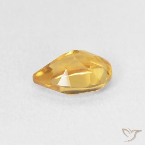 Citrino Dorato naturale da 0.66 ct, Forma a pera, VVS