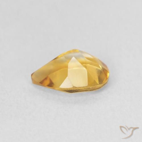 Citrino Dorato naturale da 0.63 ct, Forma a pera, VVS