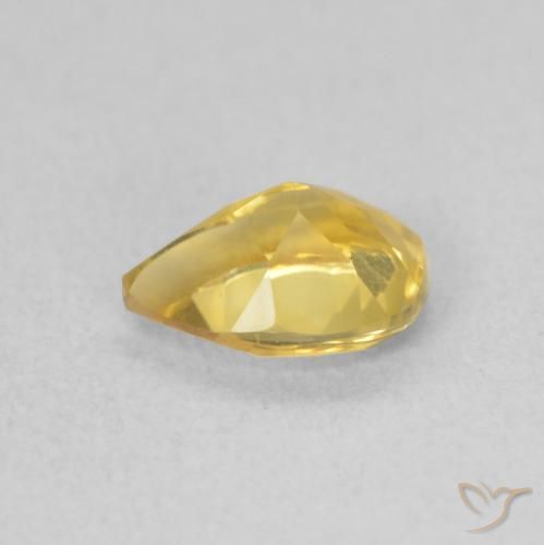 Citrino Dorato naturale da 0.64 ct, Forma a pera, VVS-VS