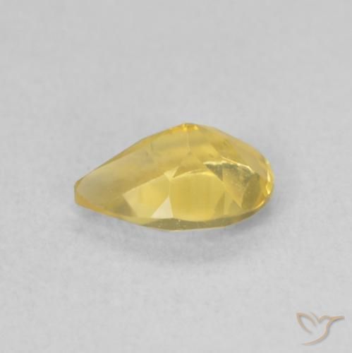 Citrino Dorato medio naturale da 0.62 ct, Forma a pera, VVS