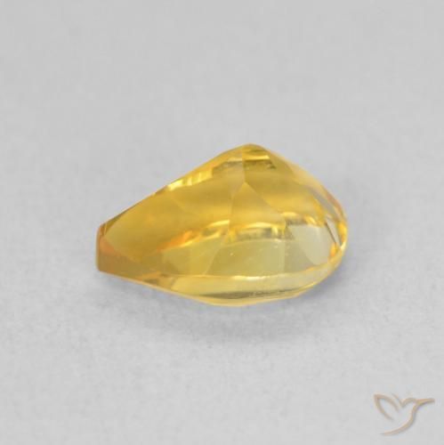 Citrino Oro brillante naturale da 0.76 ct, Forma a pera, VVS