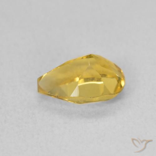 Citrino Arancio dorato naturale da 0.71 ct, Forma a pera, VVS