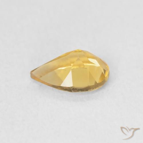 Citrino Dorato naturale da 0.58 ct, Forma a pera, VVS