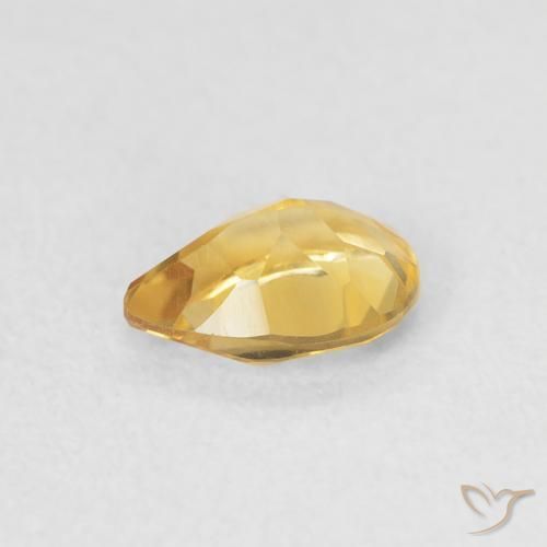 Citrino Oro medio naturale da 0.64 ct, Forma a pera, VVS