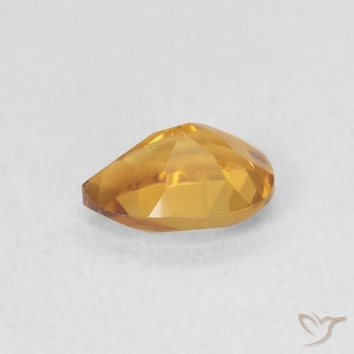 Citrino Medium Light-Golden naturale da 0.72 ct, Forma a pera, VVS