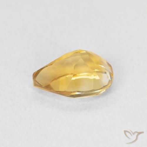 Citrino Dorato naturale da 0.77 ct, Forma a pera, VVS