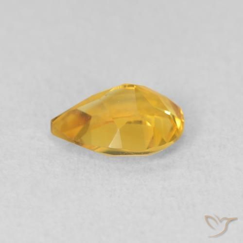 Citrino Dorato naturale da 0.66 ct, Forma a pera, VVS