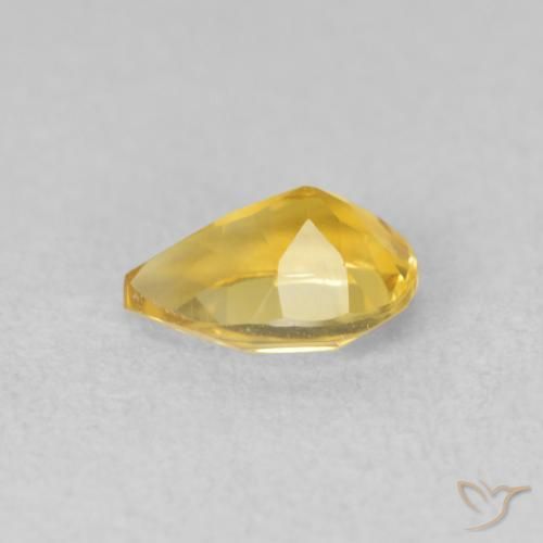 Citrino Dorato naturale da 0.66 ct, Forma a pera, VVS