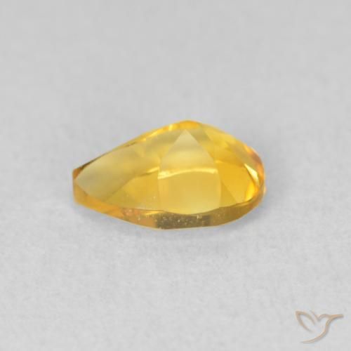 Citrino Dorato naturale da 0.69 ct, Forma a pera, VVS