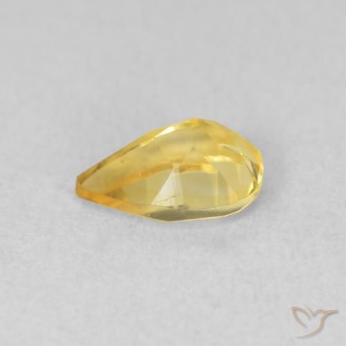 Citrino Arancio dorato naturale da 0.64 ct, Forma a pera, VVS