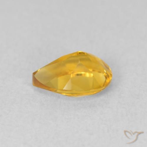 Citrino Dorato naturale da 0.68 ct, Forma a pera, VVS