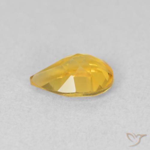 Citrino Dorato naturale da 0.62 ct, Forma a pera, VVS