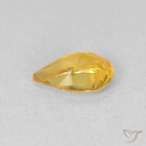 Citrino Dorato naturale da 0.64 ct, Forma a pera, VVS