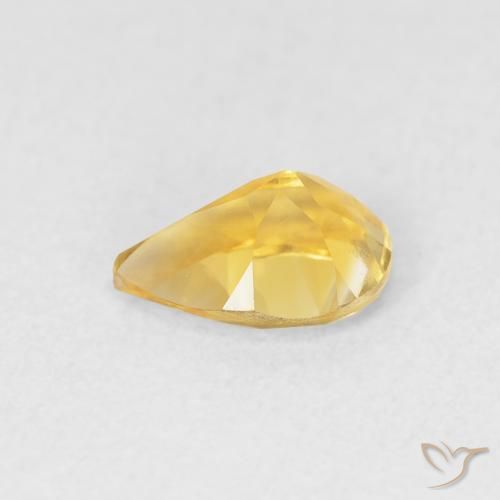 Citrino Dorato naturale da 0.61 ct, Forma a pera, VVS